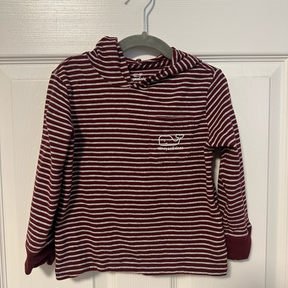 3T Vineyard Vines Hooded Long-sleeve Shirt